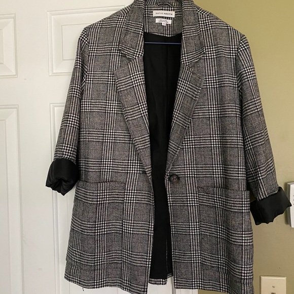 Native Youth plaid oversized blazer - Picture 3 of 6